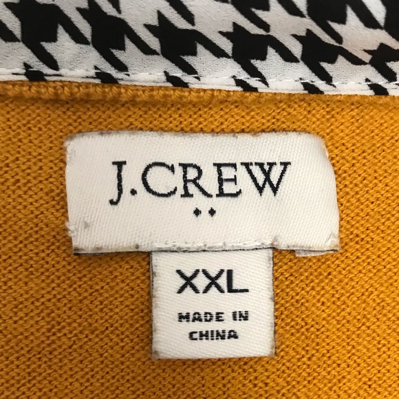 J. Crew Factory Gold Sweater & Houndstooth Sweater - Picture 4 of 5